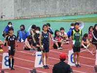 女子100m走　小笠原さん